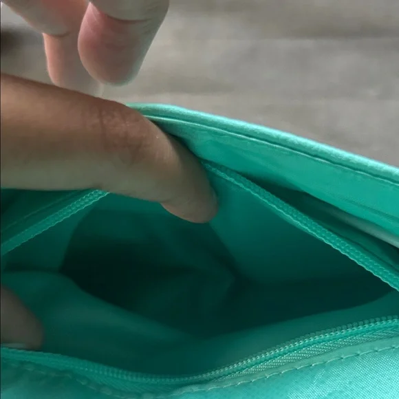 Teal Crossbody Bag with Rainbow Strap - Picture 4 of 4